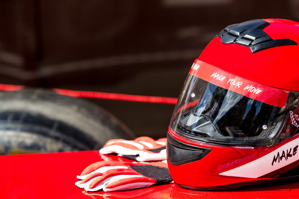 helmet gloves